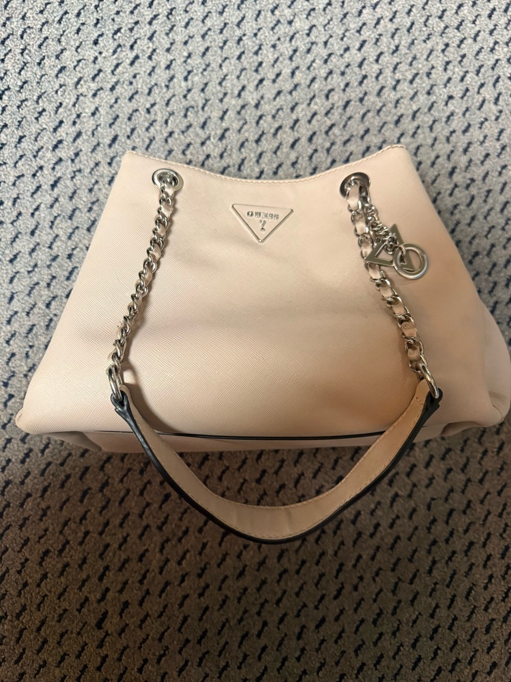 Guess Soft Pink Chain-Handle Shoulder Bag